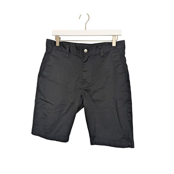 Volcom True to This Black Board Skater Shorts Zip Button Fly Mens Size 30 - Picture 1 of 9